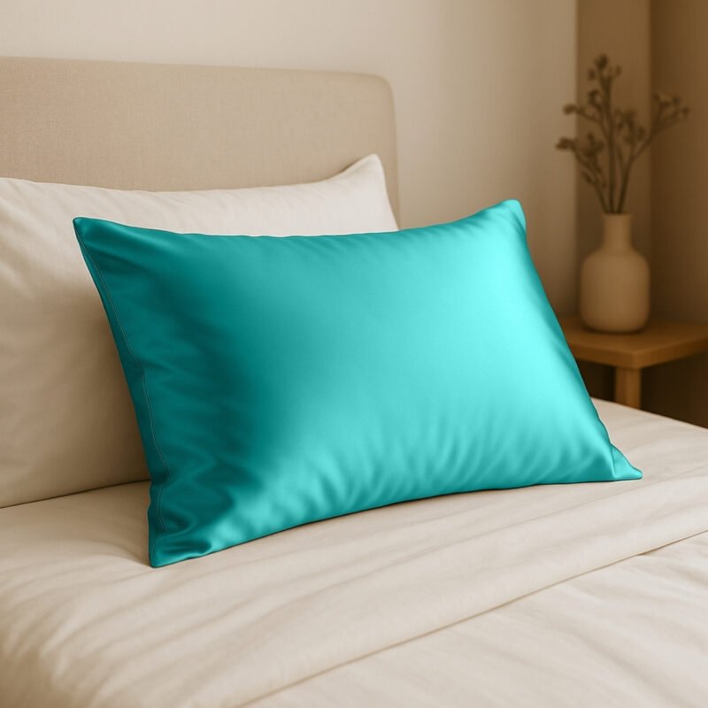Ocean Turquoise satin pillowcase