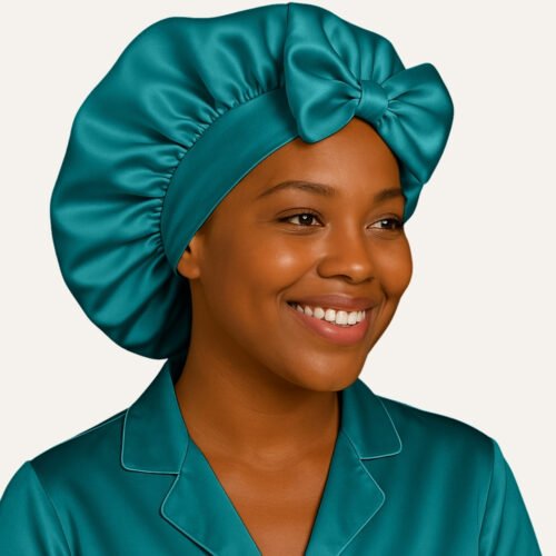 Teal satin bonnet for Satin Bonnet For Dreadlocks ​
