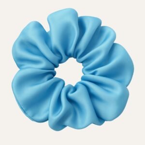 Sky Bue Oversized Satin Scrunchie​