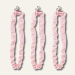 Pink Extra Long Adjustable Satin Scrunchie