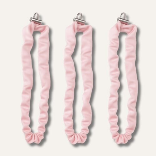 Pink Extra Long Adjustable Satin Scrunchie