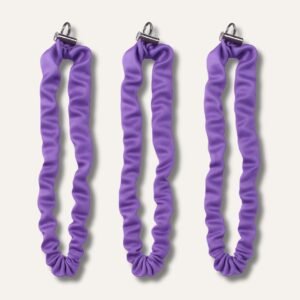 Purple Extra Long Adjustable Satin Scrunchie