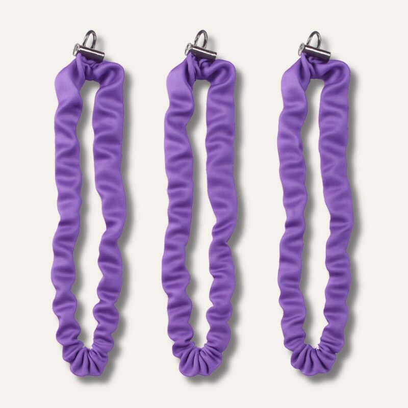 Purple Extra Long Adjustable Satin Scrunchie